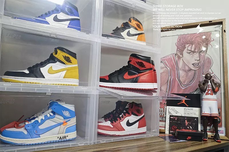 10 stk Sneaker MAGNETIC Drop Front Shoe box