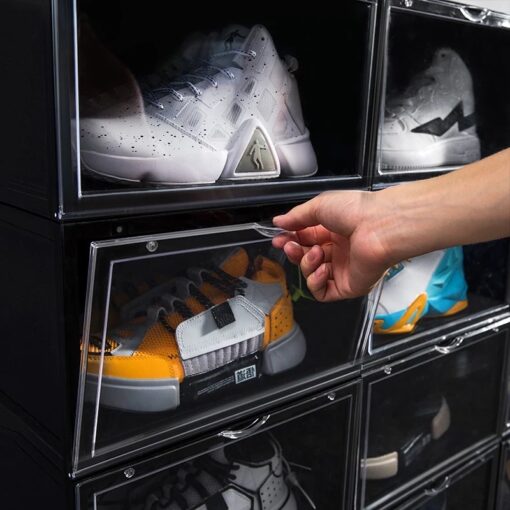 10 stk Sneaker MAGNETIC Black Drop Side Shoe box